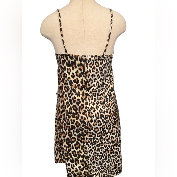 ZARA‎ TRAFALUC  LEOPARD SQUARE NECK STRAPPY MINI DRESS SIZE MEDIUM - Picture 6 of 12